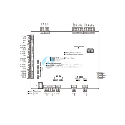 Hikvision DS-K2600-G Tek kapılı Geçiş Kontrol Paneli 